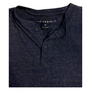 Aeropostale Navy Henley Tee